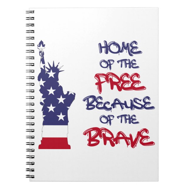 Ledig hemsida på grund av modiga tecken anteckningsbok (Framsidan)