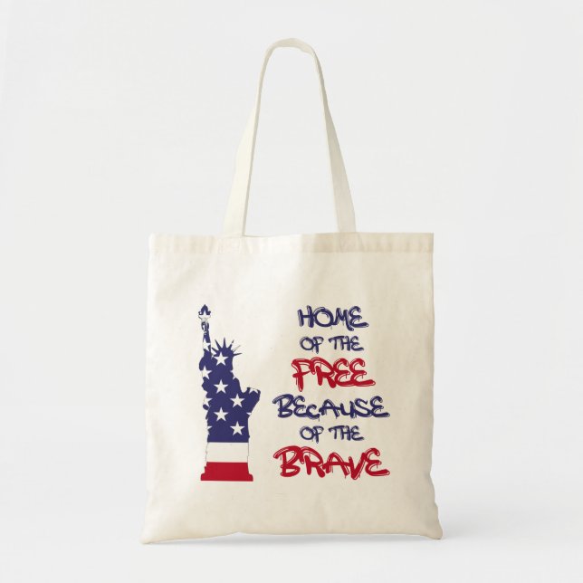 Ledig hemsida på grund av modiga tecken tygkasse (Framsidan)