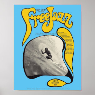 Ledig Jazz, Surfa för Vintage Poster, Surfa Art Poster