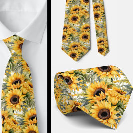 Ledig kontorsslips | Van Gogh Solrosor Slips