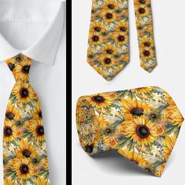 Ledig kontorsslips | Van Gogh Solrosor Slips