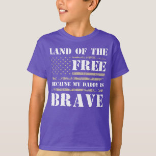 Ledig mark eftersom min pappa är Modig T Shirt