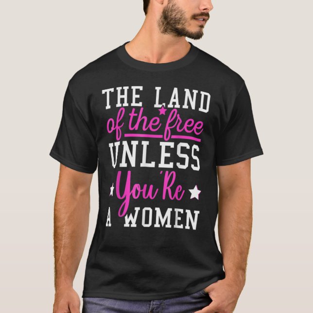 Ledig mark om du inte är en kvinna.. t shirt (Framsida)