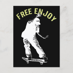 Ledig njut av Retro Urban-skateboarding Helg Vykort