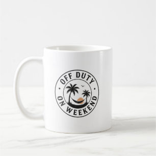 Ledig på helgen Tropisk avkoppling Emblem Kaffemugg