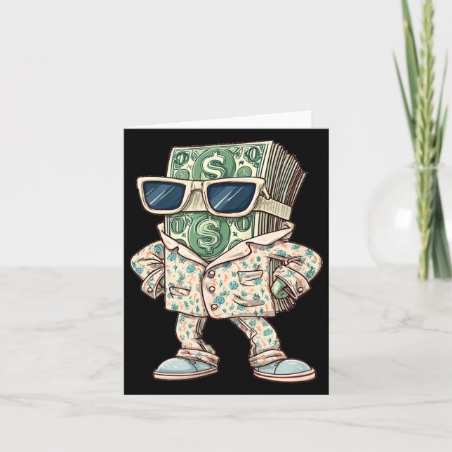 Ledig Pengar Sövning Kostym För Cash Älskare  Kort (Framsida)