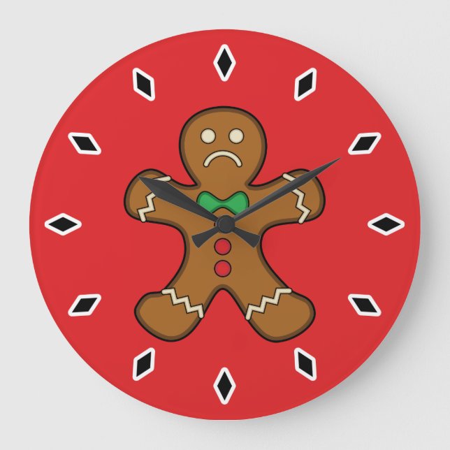 Ledig pepparkaksgubbe stor klocka (Framsida)