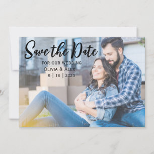 Ledig Platt Save The Date-kort Spara Datumet