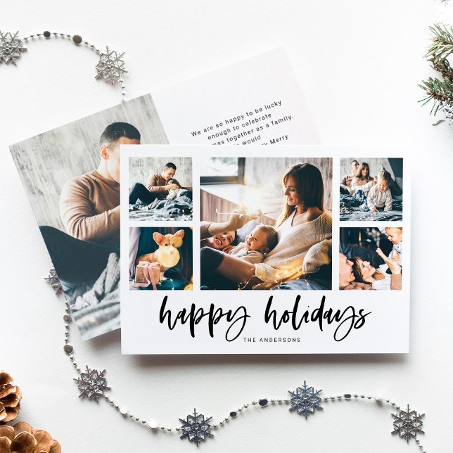 Ledig skript Multi Foto Grid | God Jul Julkort (Skapare uppladdad)