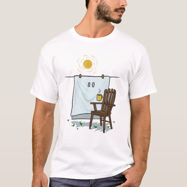 Ledig Spökkaffe T Shirt (Framsida)