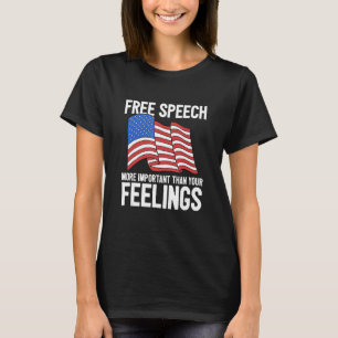 Ledig Tal är viktigare än din känslorepu T Shirt