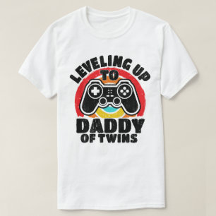 Ledig till pappa om Twillingar spelspelare Pappa T Shirt