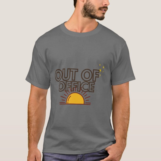 Ledig under semestern Retro solnedgång T-shirt (Framsida)