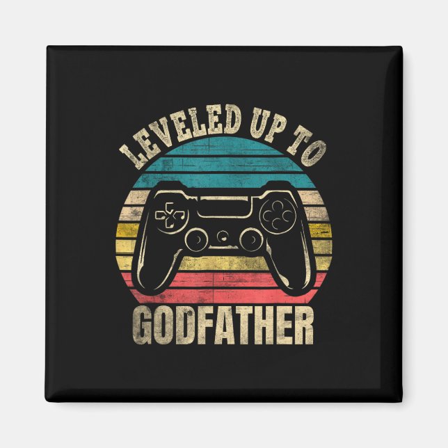 Ledig upp till Godfather Video Gamer Gaming 1 Magnet (Framsidan)