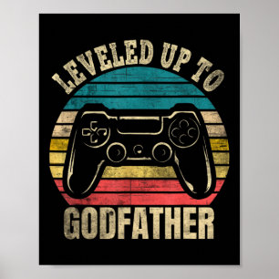 Ledig upp till Godfather Video Gamer Gaming 1 Poster