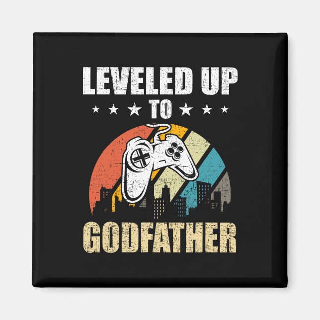 Ledig upp till Godfather Video Gamer Gaming 3 Magnet (Framsidan)