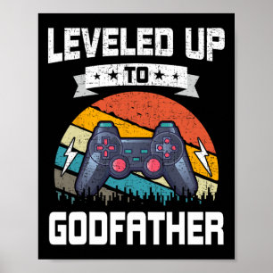 Ledig upp till Godfather Video Gamer Gaming 4 Poster