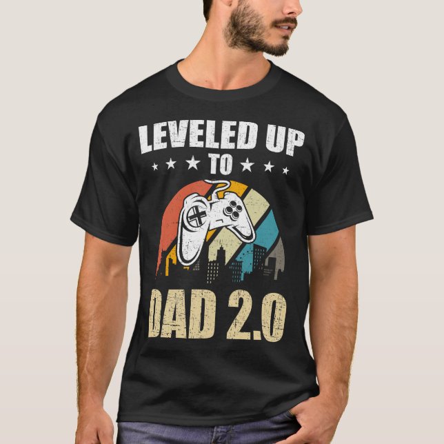 Ledig upp till Pappa 2.0-spelspelets fantastiska s T Shirt (Framsida)
