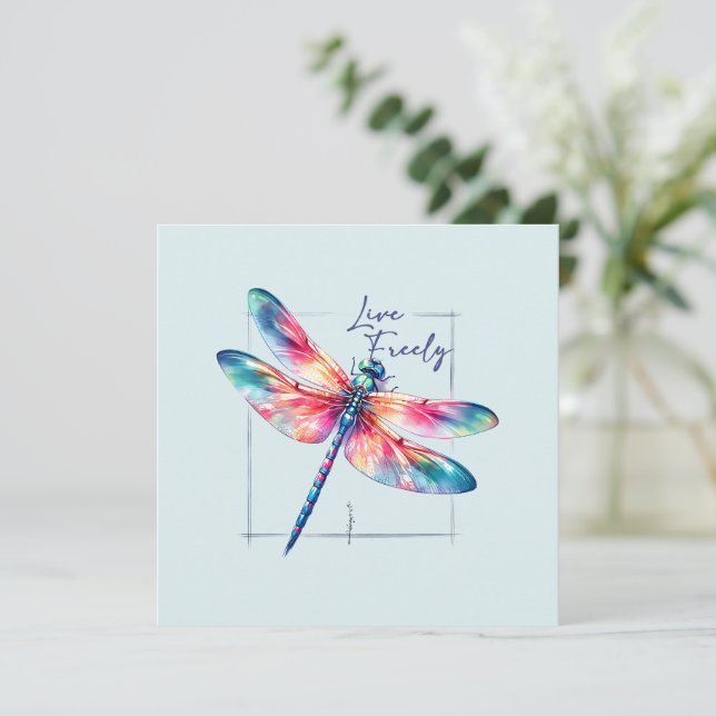 Ledig utan kostnad - Dragonfly Colorful Inspiratio (Stående Fram)