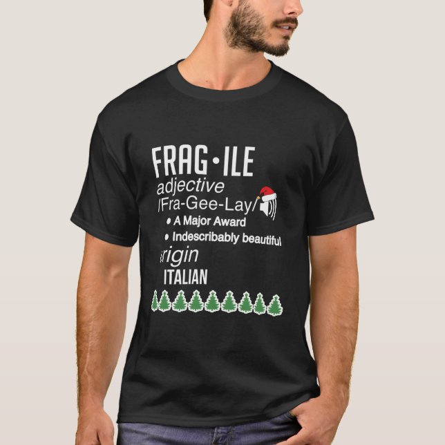 Ledig utmärkelse för fin julklapp t shirt (Framsida)