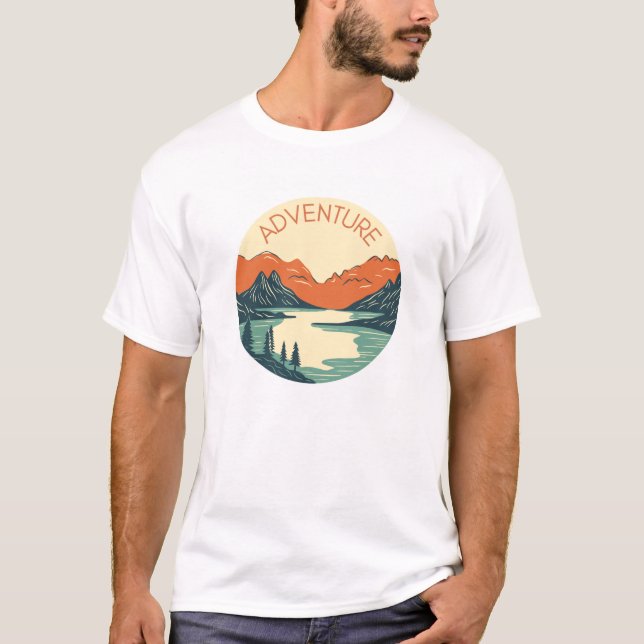 Ledig Utomhus Stil T-shirt (Framsida)