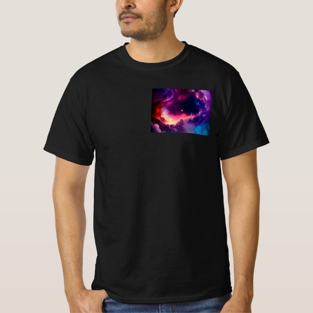 Ledig vardaglig rundhalsad t-shirt (Framsida)