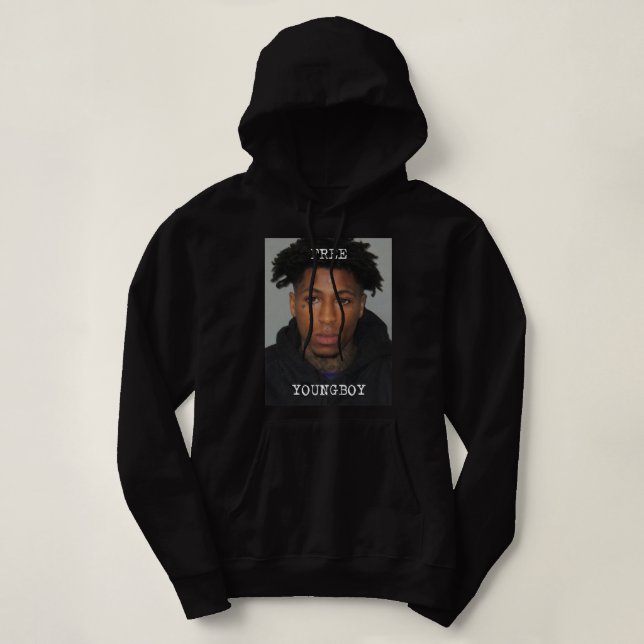 Ledig Youngboy NBA Youngboy Fattigare aldrig igen T Shirt (Design framsida)
