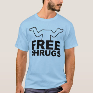 Lediga axelryckningar T-shirt