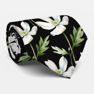 Lediga kontors- vildblommor Boho halsduk Slips