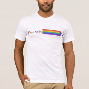 Lediganda Rainbow Retro Randig Grafisk T-Shirt