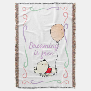 Ledigt Dreams Bear med ballonger Filt
