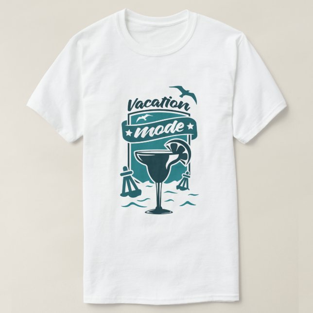 Ledigt Läge Avslappnad Sommar Grafisk T-Shirt (Design framsida)