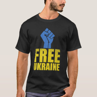 Ledigt Ukraina Stället mot Ukrainas ukrainska Flag T Shirt