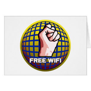 Ledigt WiFi Hälsningskort