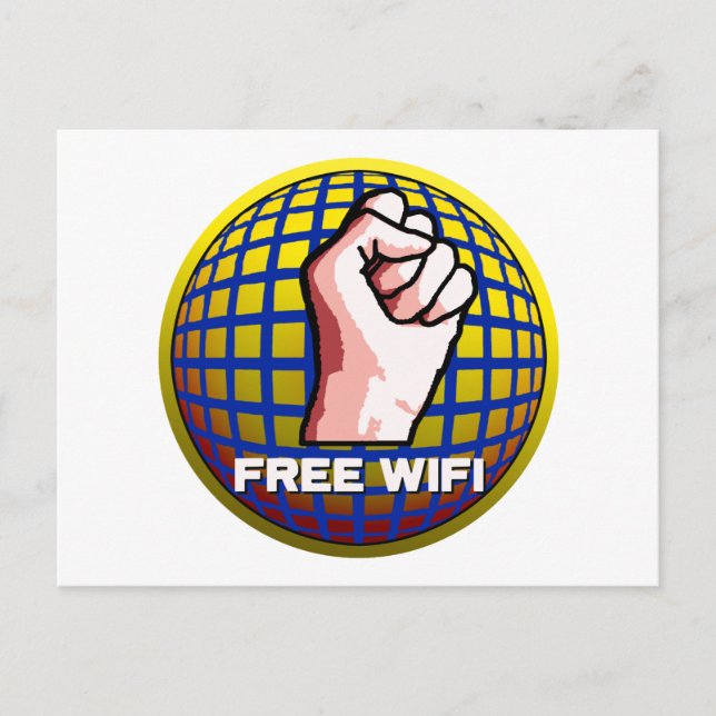 Ledigt WiFi Vykort (Framsida)