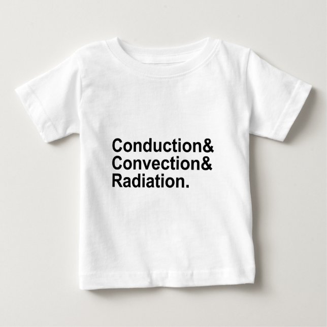 Ledning Konvektion Strålning | Värmeöverföring T-shirt (Framsida)