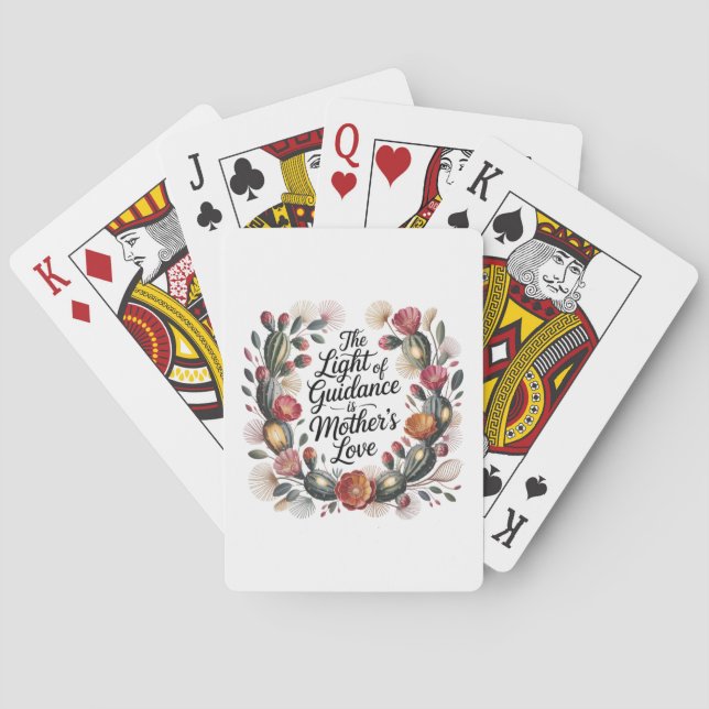 Ledningens ljus är moderns kärlek casinokort (Baksidan)