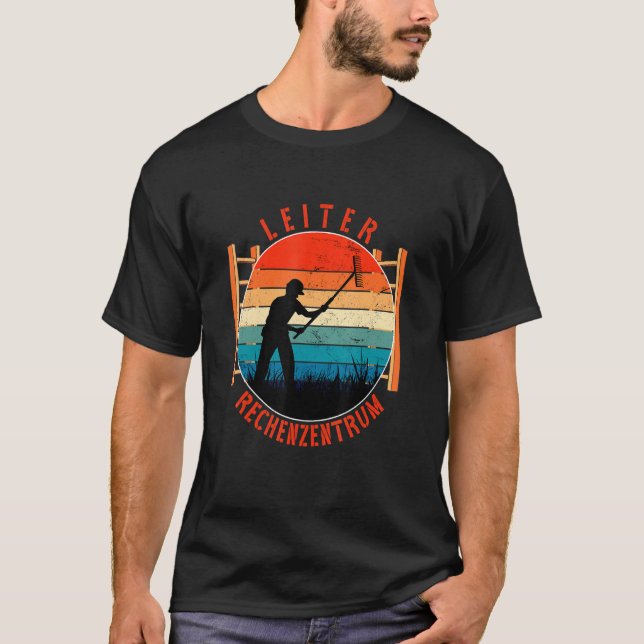 Ledningsdatacenter för trädgårdsräfsedator Hårdvar T Shirt (Framsida)