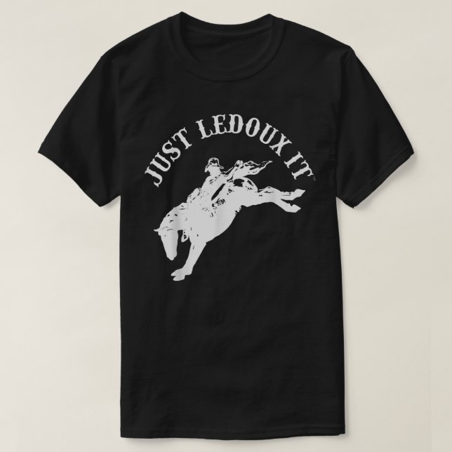 Ledoux IT Cowboy Whiskey Vin Älskare T Shirt (Design framsida)