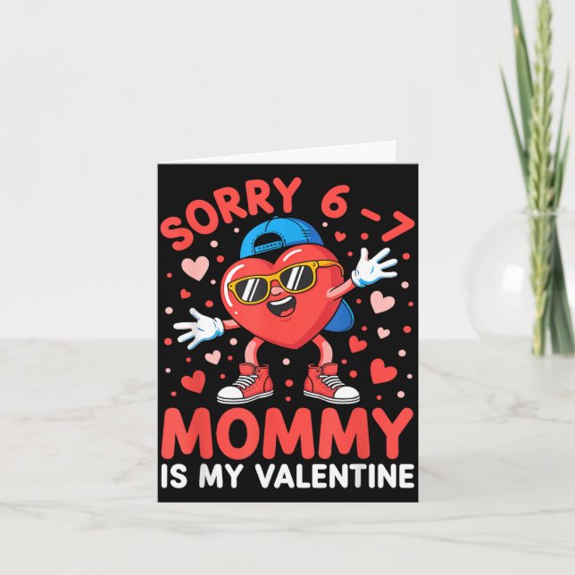 Ledsen 67 Mamma är min valentin Six Seven Meme Bar Kort (Framsida)