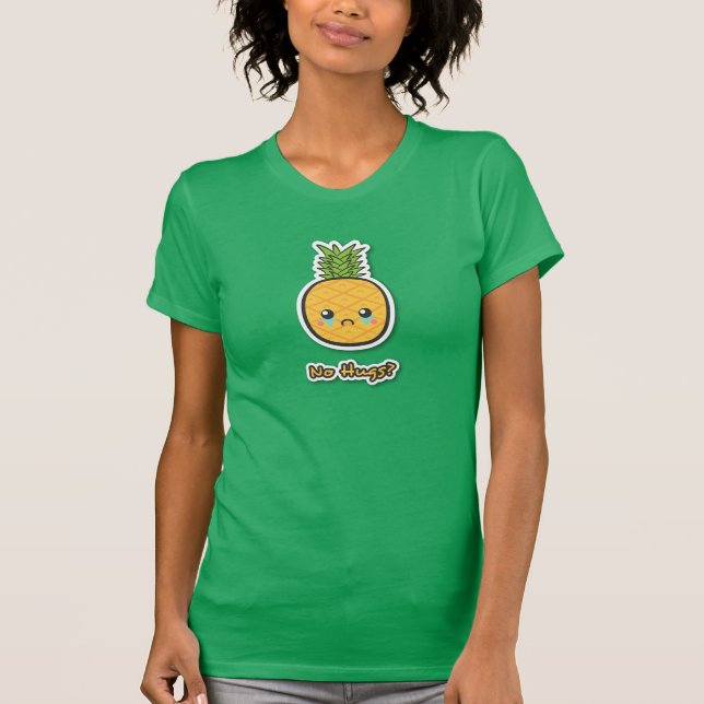 Ledsen ananas som får inga kramar t shirt (Framsida)