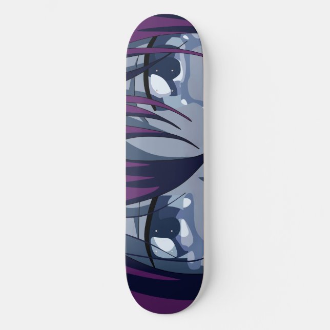 Ledsen Anime Öga Skateboard Deck (Framsida)