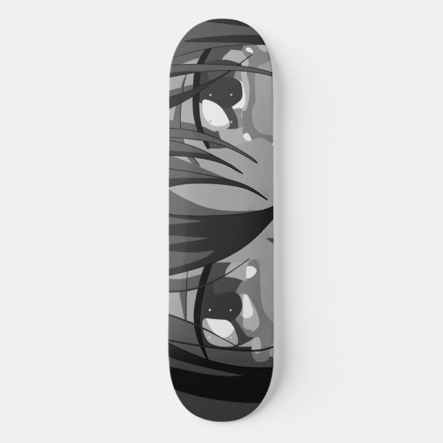 Ledsen Anime Öga Skateboard Deck (Framsida)