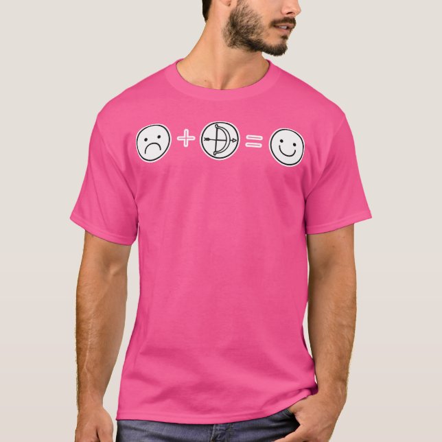Ledsen Ansikte ärkeriet Lycklig Ansikte Bow Huntin T Shirt (Framsida)