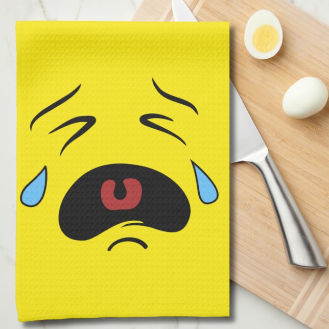 Ledsen Ansikte Emoji Kökshandduk (Skapare uppladdad)