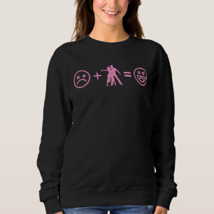 Ledsen Ansikte Plus Tango Dancing Equals Lycklig S T Shirt