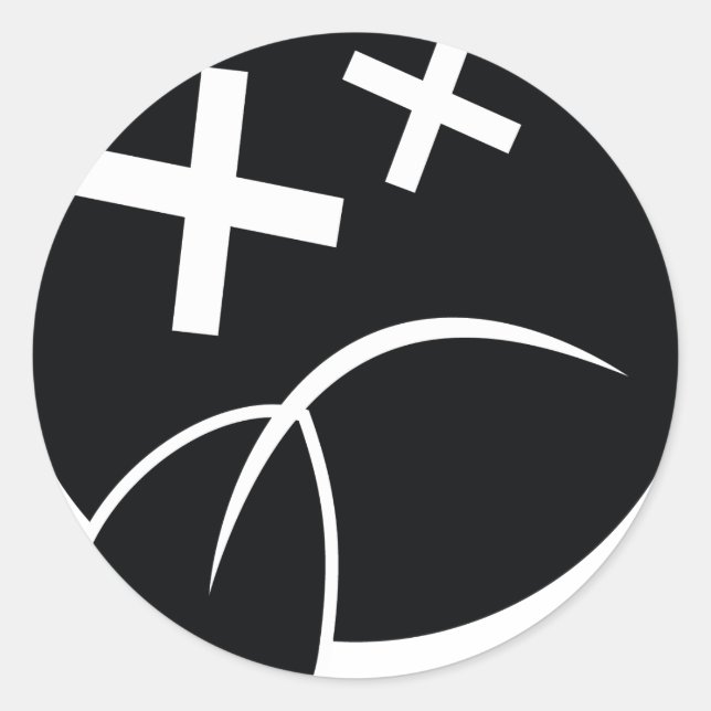 Ledsen Ansikte Runt Klistermärke (Framsida)