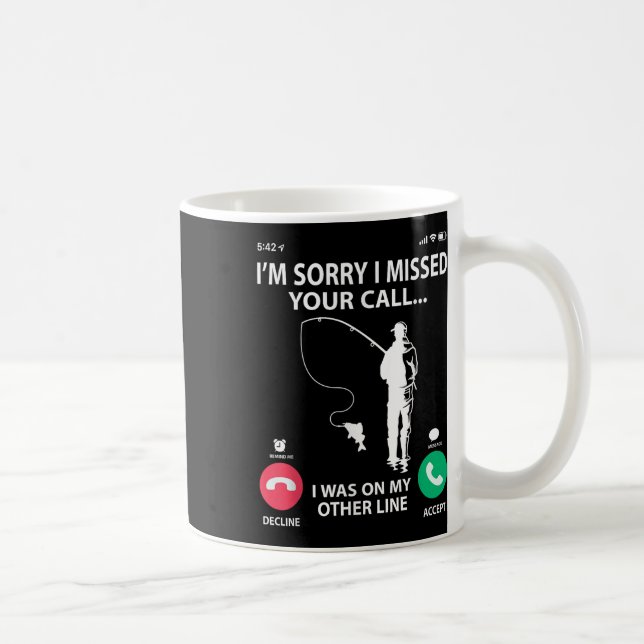 Ledsen att jag missade ditt samtal, jag pratade på kaffemugg (Höger)