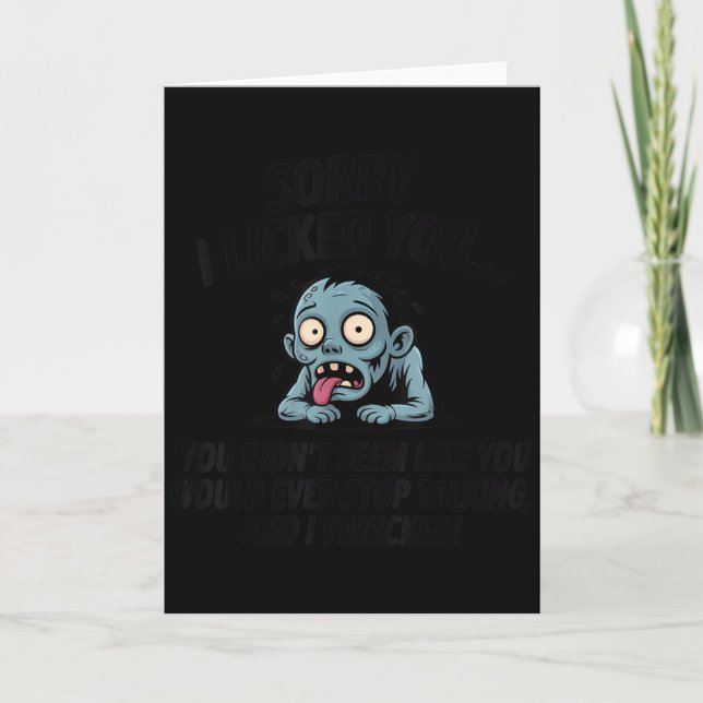 Ledsen att jag slickade dig, du verkade inte som d kort (Framsida)
