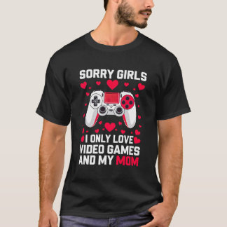 Ledsen att tjejer Funny Valentines Gaming Guy. T Shirt